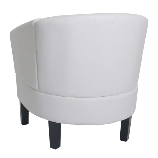 Lounge-Sessel Clubsessel Cocktailsessel Kunstleder weiss