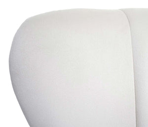 Lounge-Sessel Cocktailsessel Polstersessel Samt creme-beige