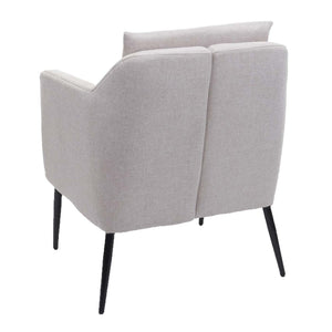 Lounge-Sessel Cocktailsessel Relaxsessel Stoff creme-beige