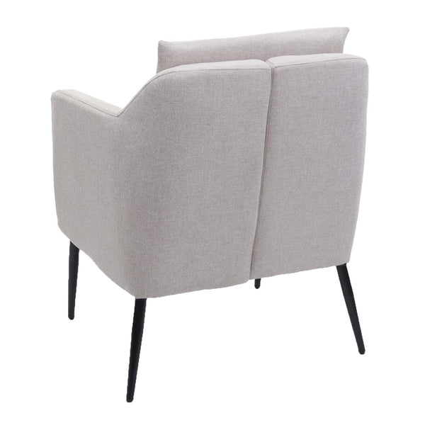 Lounge-Sessel Cocktailsessel Relaxsessel Stoff creme-beige