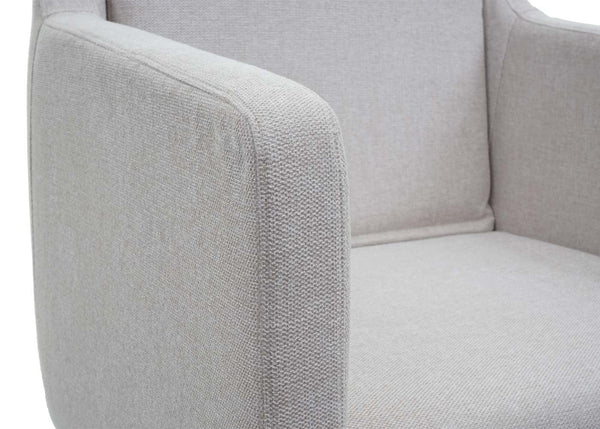 Lounge-Sessel Cocktailsessel Relaxsessel Stoff creme-beige