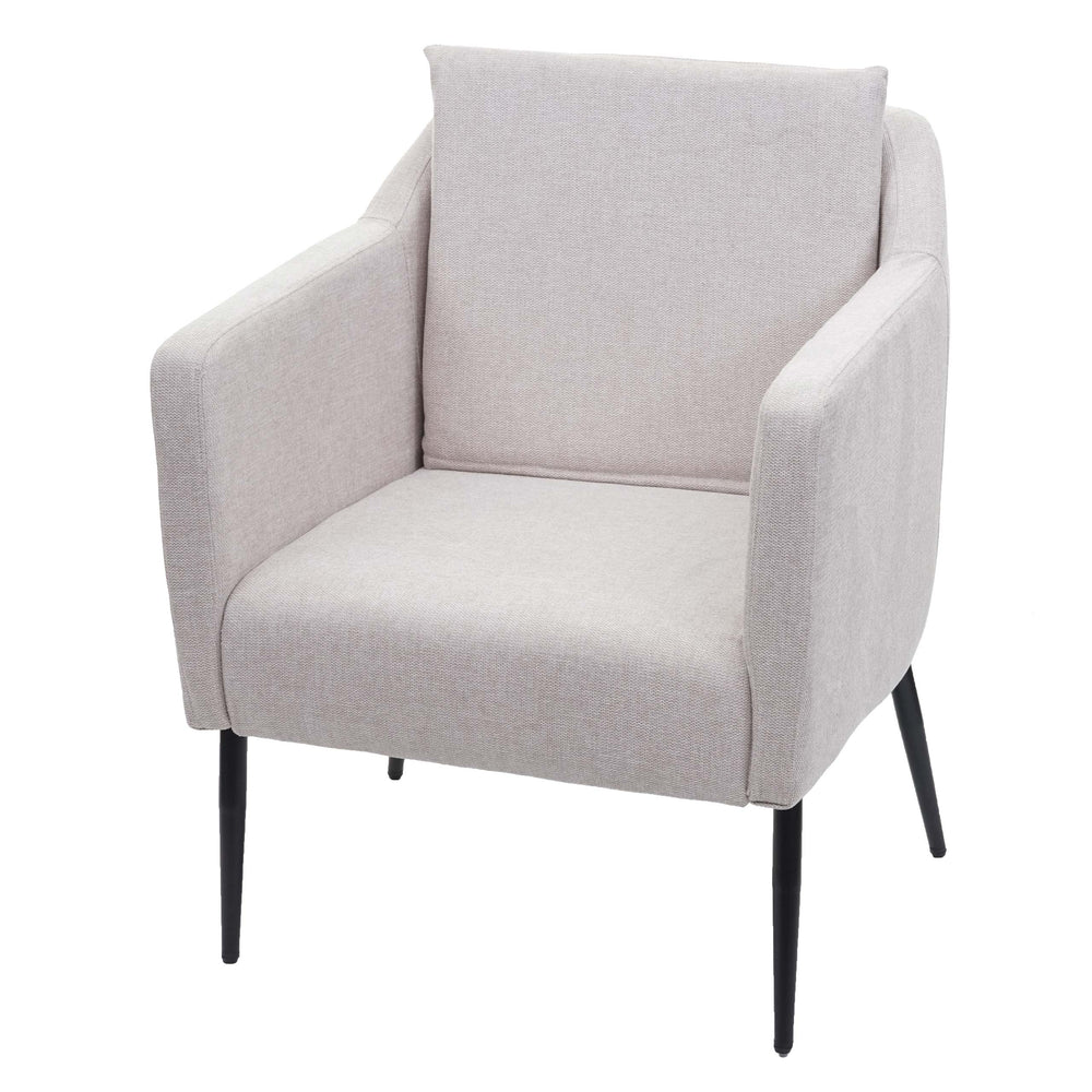 Lounge-Sessel Cocktailsessel Relaxsessel Stoff creme-beige