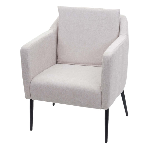 Lounge-Sessel Cocktailsessel Relaxsessel Stoff creme-beige