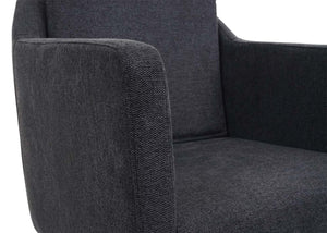 Lounge-Sessel Cocktailsessel Relaxsessel Stoff dunkelgrau