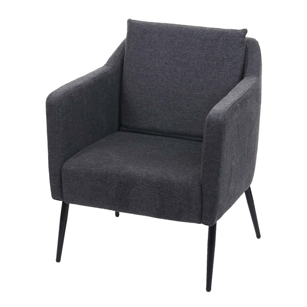 Lounge-Sessel Cocktailsessel Relaxsessel Stoff dunkelgrau
