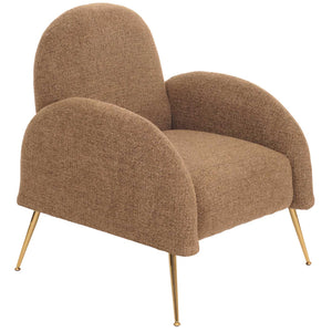 Lounge-Sessel Cocktailsessel Retro Nosagfederung Chenille coffee