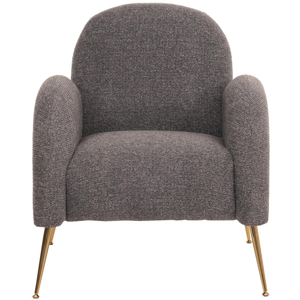Lounge-Sessel Cocktailsessel Retro Nosagfederung Chenille dunkelgrau