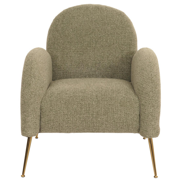 Lounge-Sessel Cocktailsessel Retro Nosagfederung Chenille hellgrün