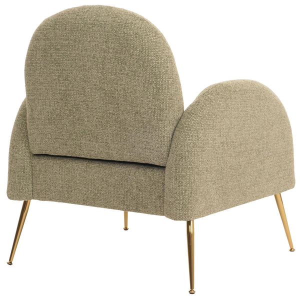 Lounge-Sessel Cocktailsessel Retro Nosagfederung Chenille hellgrün