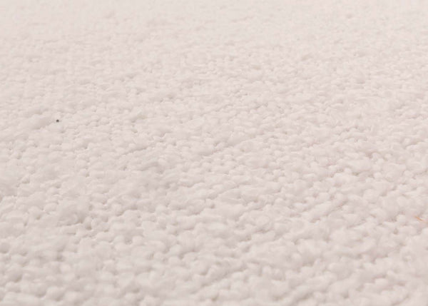 Lounge-Sessel Ohrensessel Retro Vintage Bouclé Öko-Tex weiss