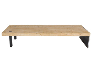 Lowboard TV-Rack Fernsehtisch TV-Tisch Industrial Massivholz 40x200x60cm natur