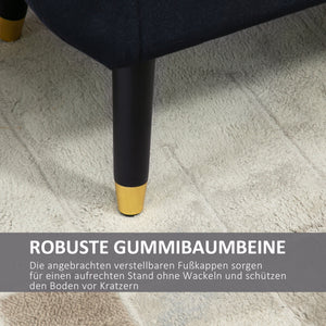 Luxus-Sitzbank mit Stauraum 107x42x65cm Schwarz