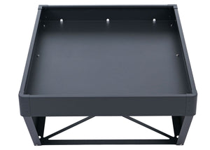 Mähroboter Garage Metall mit Pflanzkasten, anthrazit, 40x60x70cm