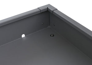 Mähroboter-Garage mit Pflanzkasten Grau, Metall 40x60x70 cm