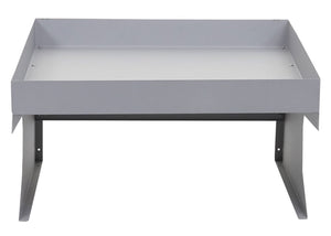 Mähroboter-Garage Metall grau mit Pflanzkasten, 37x60x70cm