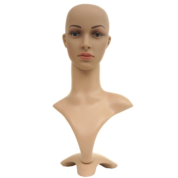 Mannequin-Kopf Perückenpuppe Schaufensterfigur beweglich 55cm
