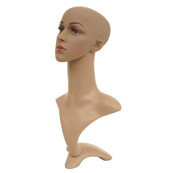 Mannequin-Kopf Perückenpuppe Schaufensterfigur beweglich 55cm