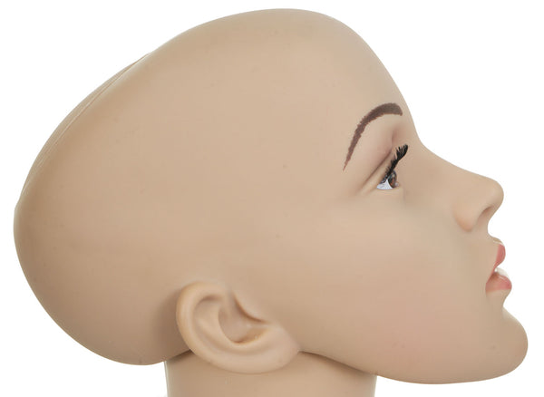 Mannequin-Kopf Perückenpuppe Schaufensterfigur beweglich 55cm