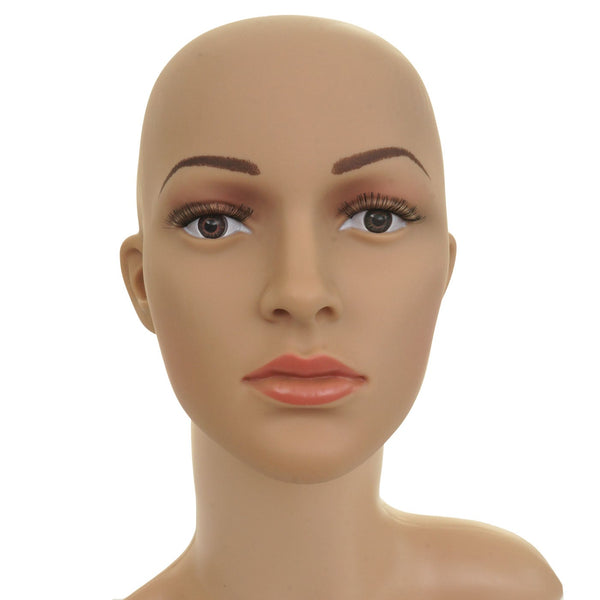 Mannequin-Kopf Perückenpuppe Schaufensterfigur beweglich 55cm