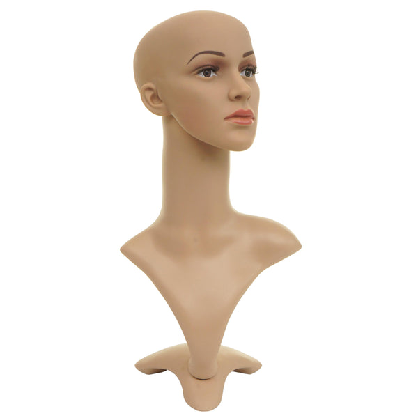 Mannequin-Kopf Perückenpuppe Schaufensterfigur beweglich 55cm