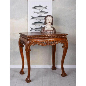 3X SATZTISCH MASSIVHOLZ TISCH COUCHTISCH ANTIK SOFATISCH