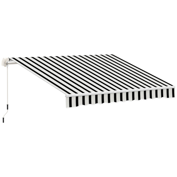 Markise Sonnenschutz einfahrbar mit Handkurbel 395x245cm