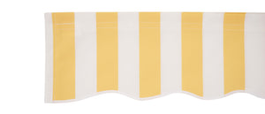 Markisen Ersatzbezug 4x3m Sonnenschutz Acryl Gelb-Weiss Streifen