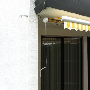 Handkurbel 150cm weiss für Markise – stabile Markisenkurbel