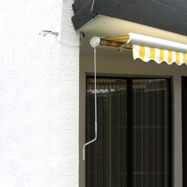 Handkurbel 150cm weiss für Markise – stabile Markisenkurbel
