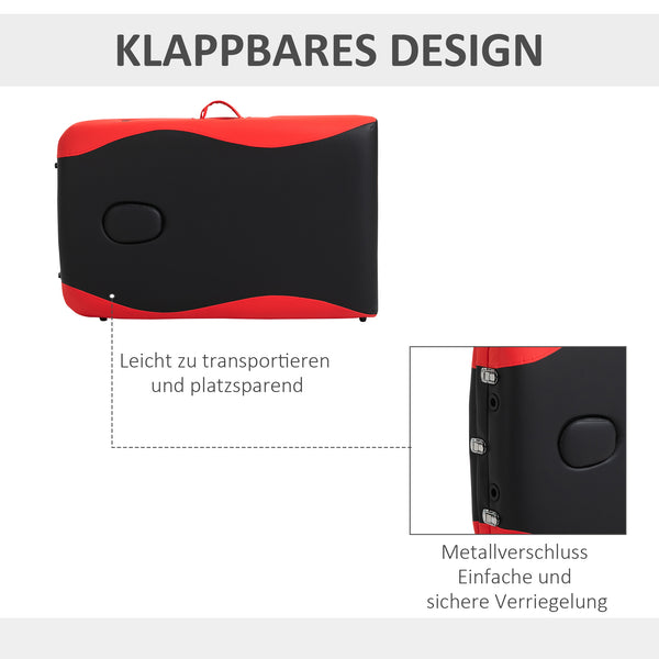 Massageliege klappbar höhenverstellbar Aluminium