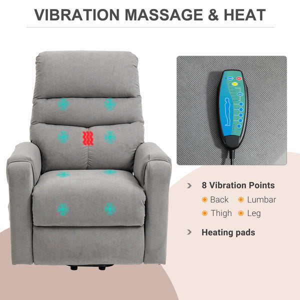 Massagesessel elektrisch mit Aufstehhilfe und Liegefunktion