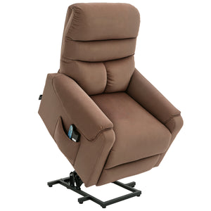 Massagesessel elektrisch mit Aufstehhilfe und Liegefunktion braun