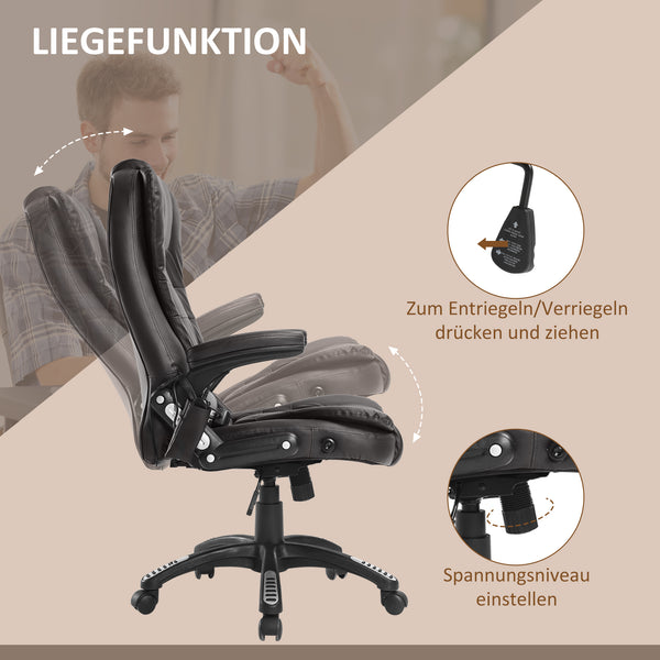 Massagesessel Bürostuhl 6-Punkt Massage Wärmefunktion