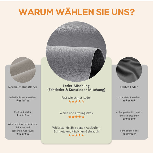 Massagesessel elektrisch mit Relaxfunktion Kunstleder grau