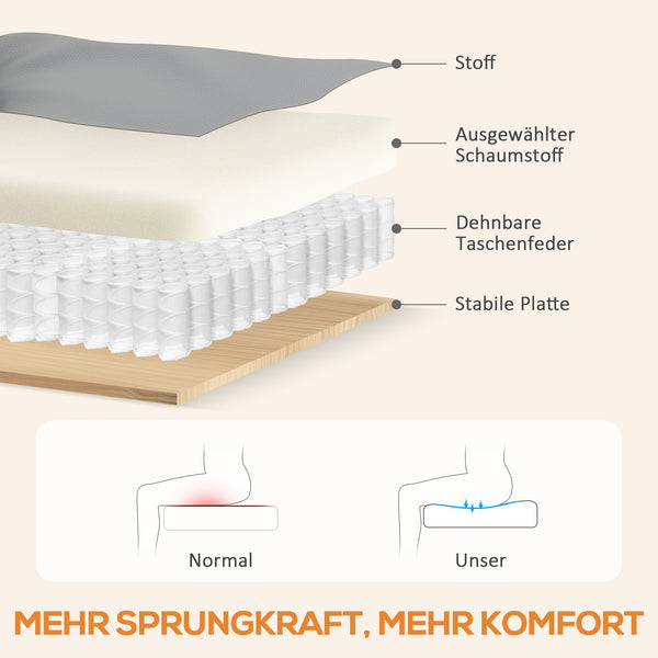Massagesessel elektrisch mit Relaxfunktion Kunstleder grau