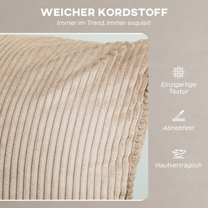 Massagesessel mit Wärmefunktion und Vibration Stoffbezug braun