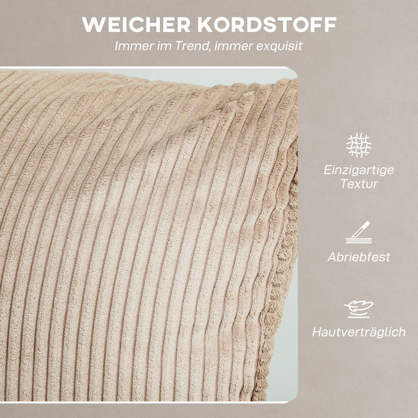 Massagesessel mit Wärmefunktion und Vibration Stoffbezug braun