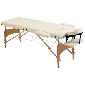Massagetisch klappbar höhenverstellbar für Spa Holz Kunstleder