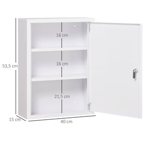 Medizinschrank Hausapotheke Erste-Hilfe-Schrank mit Schloss