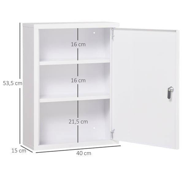 Medizinschrank Hausapotheke Erste-Hilfe-Schrank mit Schloss