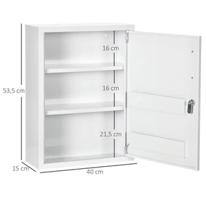Medizinschrank Hausapotheke Erste-Hilfe-Schrank mit Schloss