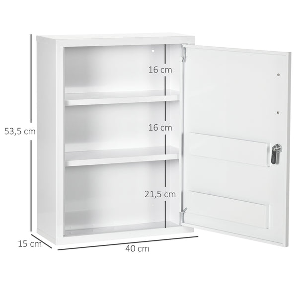 Medizinschrank Hausapotheke Erste-Hilfe-Schrank mit Schloss
