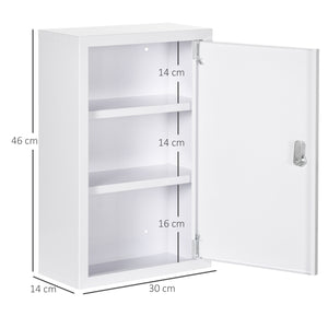 Medizinschrank Hausapotheke Erste-Hilfe-Schrank mit Schloss