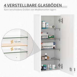 Medizinschrank Hausapotheke Erste-Hilfe-Schrank mit Schloss