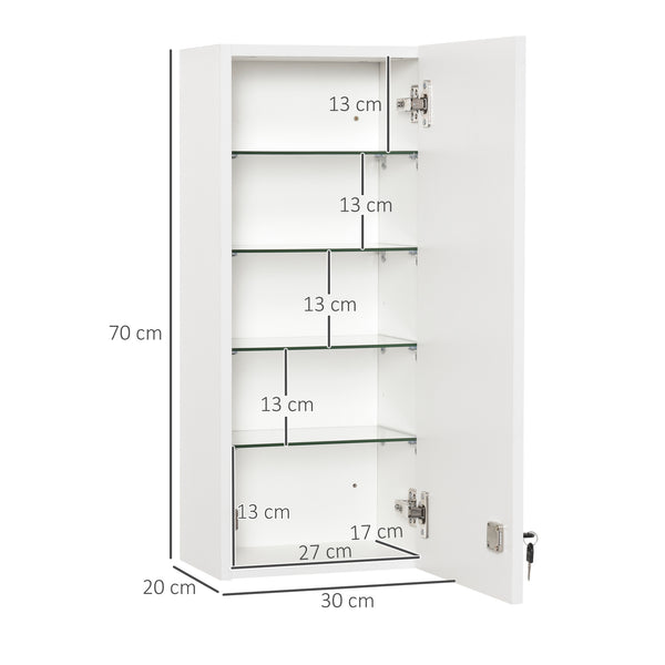 Medizinschrank Hausapotheke Erste-Hilfe-Schrank mit Schloss