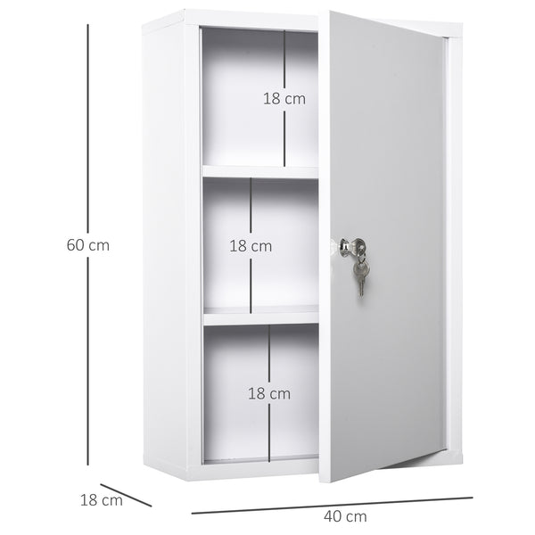 Medizinschrank Hausapotheke Erste-Hilfe-Schrank mit Schloss