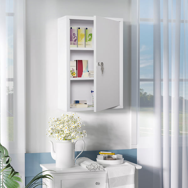 Medizinschrank Hausapotheke Erste-Hilfe-Schrank mit Schloss