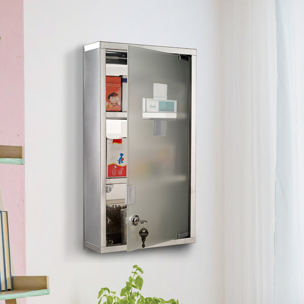 Medizinschrank Hausapotheke Erste-Hilfe-Schrank mit Schloss