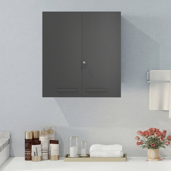 Medizinschrank abschliessbar für Medikamente schwarz