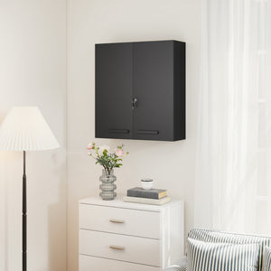 Medizinschrank abschliessbar für Medikamente schwarz